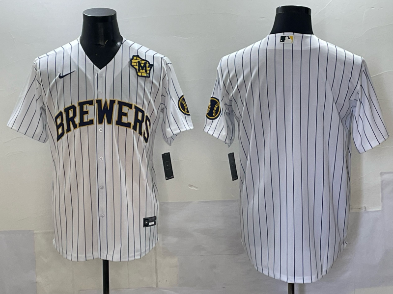 Men Milwaukee Brewers Blank white 2025 Nike MLB Jersey style 023->milwaukee brewers->MLB Jersey